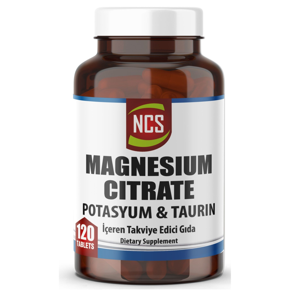 Magnezyum Sitrat Kalium 120 Tablet 4 Lü Form (POTASYUM TAURİN) & Vitamin B6 - Magnesium Citrate
