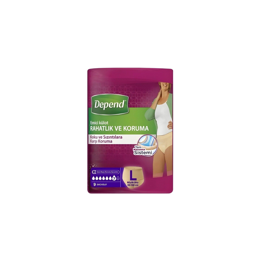 Emici Külot Kadın Büyük 9 Adet Dpd-163302