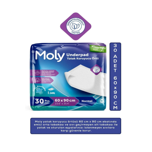 Yatak Koruyucu Örtü 60x90 Cm 30'lu KÖPEK - KEDİ ÇİŞ PEDİ