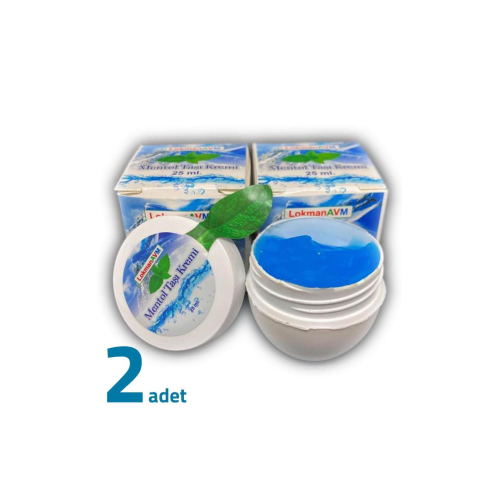 Doğal Menthol Taşı Kremi Migren Taşı Kremi Mentol Taşı Jeli 25ml X 2 Adet