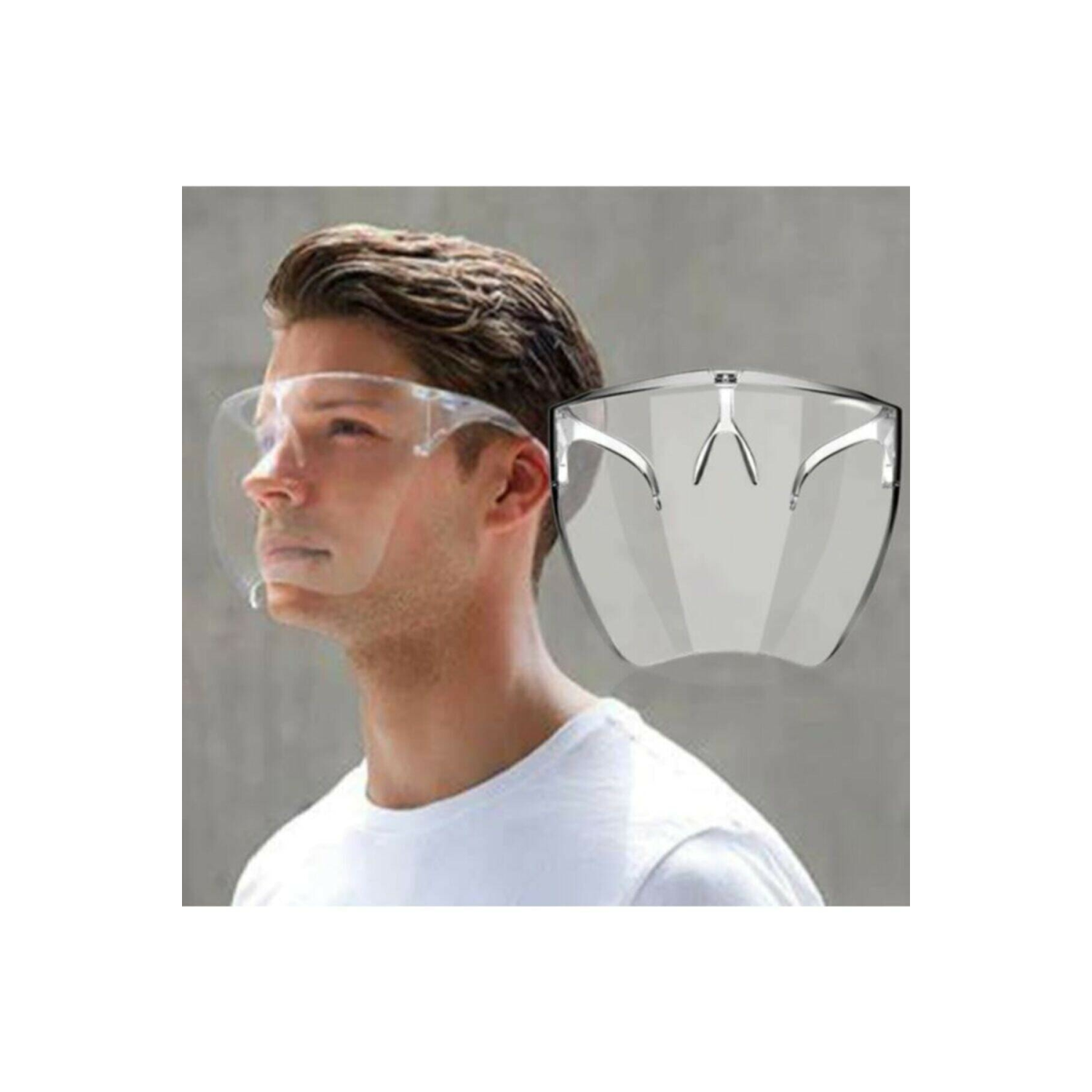 Yarım Yüz Koruma Maskesi Yıkanabilir Şeffaf Maske