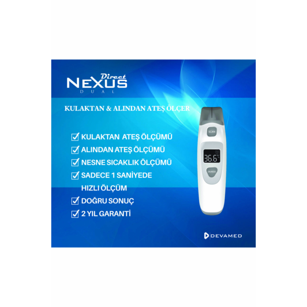 Dual Kulaktan & Alından Ateş Ölçer Kutulu Ürün