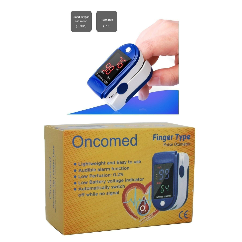 Pulse Oksimetre Parmak Tipi Nabiz Oksijen