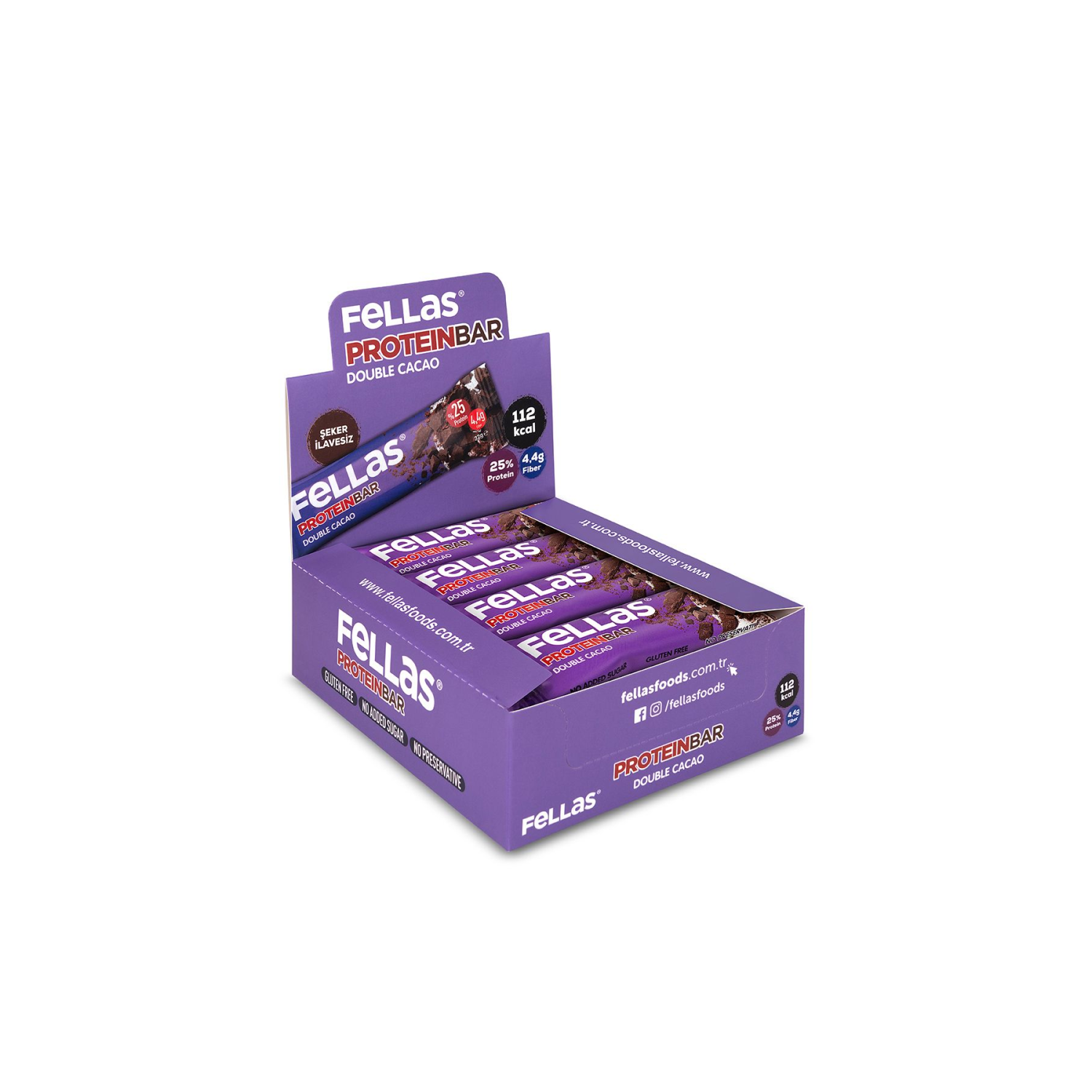 Protein Bar - Duble Kakaolu 32 gr x 12 Adet