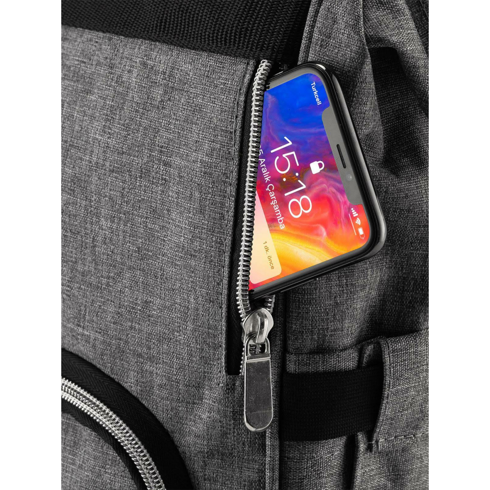 Wellgro Anne Bebek Bakım Çantası Gri