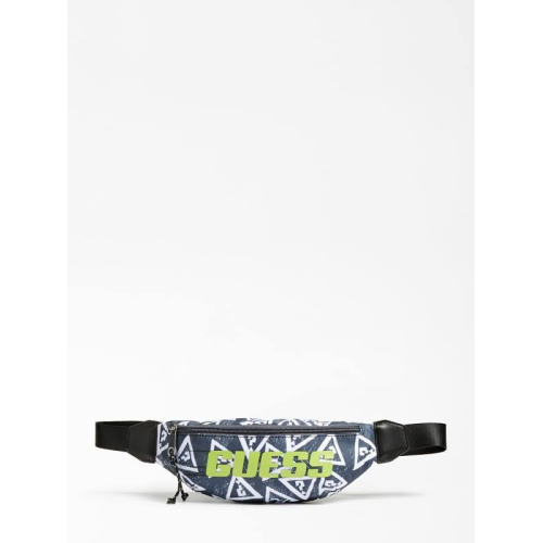 GUESS Boy, Deacon Üçgen Logolu Bel Çantasi, Siyah çok renkli, Size T/U