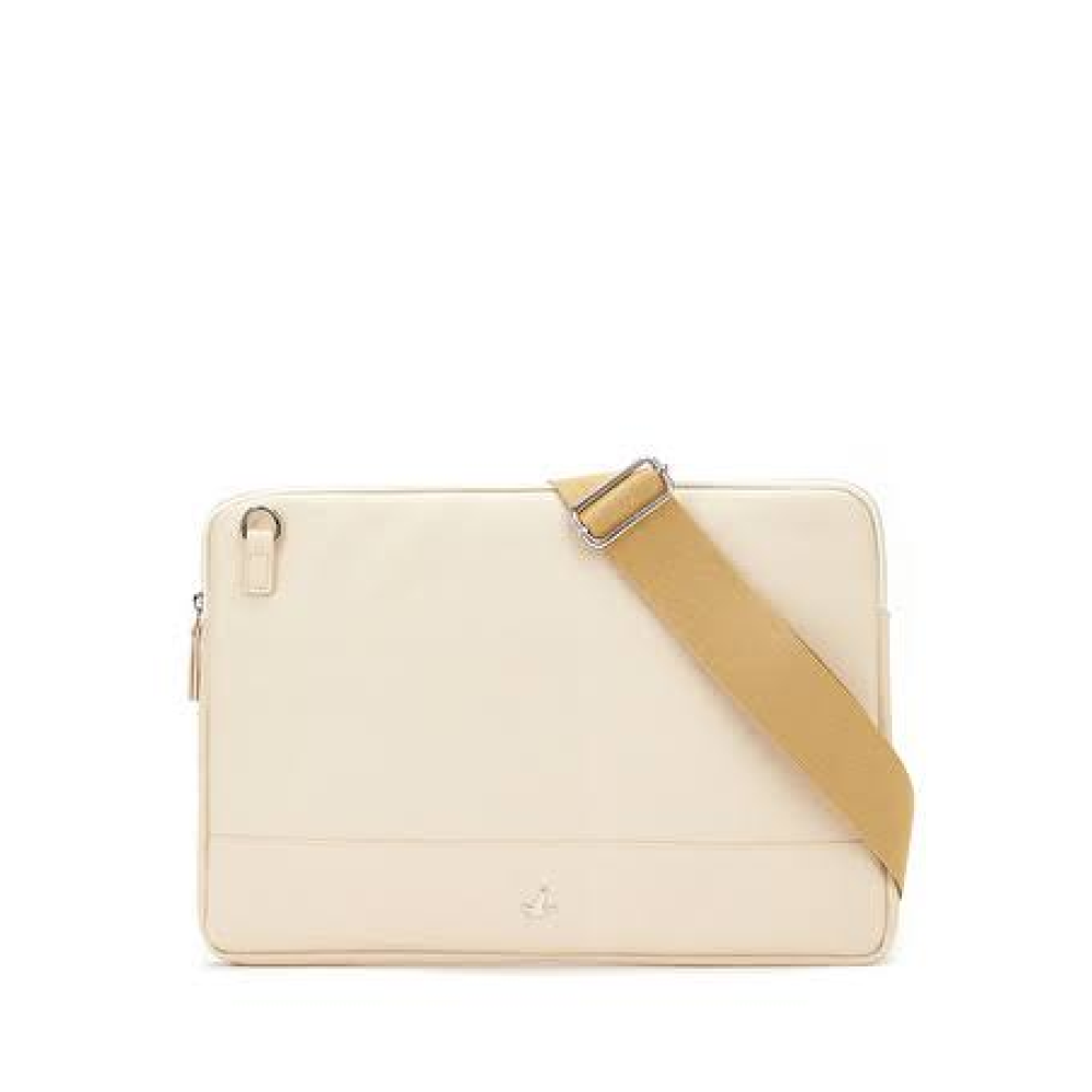 Beymen Krem Logolu Laptop Çantası Bej Eu