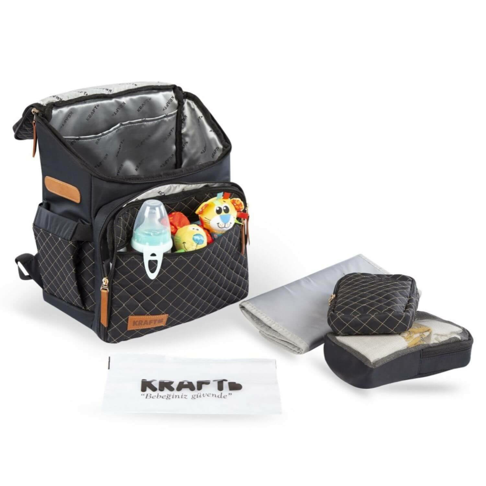 Kraft Diamond Bebek Bakım Sırt Çantası Lacivert