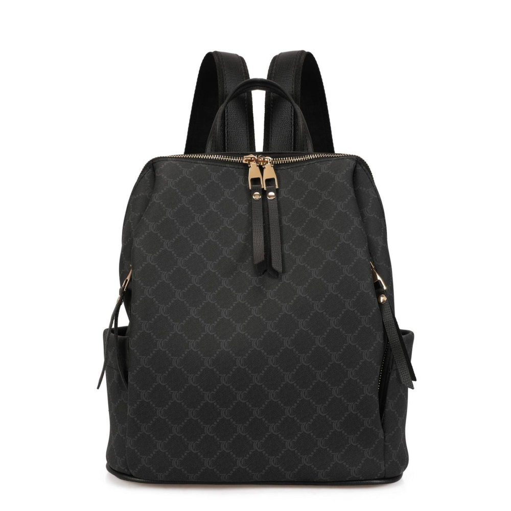 Lucky Bees Desenli Kadın Büyük Boy Sırt Çantası