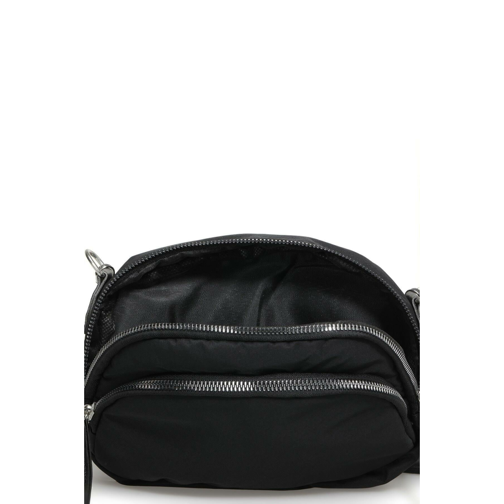 Lumberjack Prst Oval Cprz 2pr Siyah Kadın Çapraz Çanta