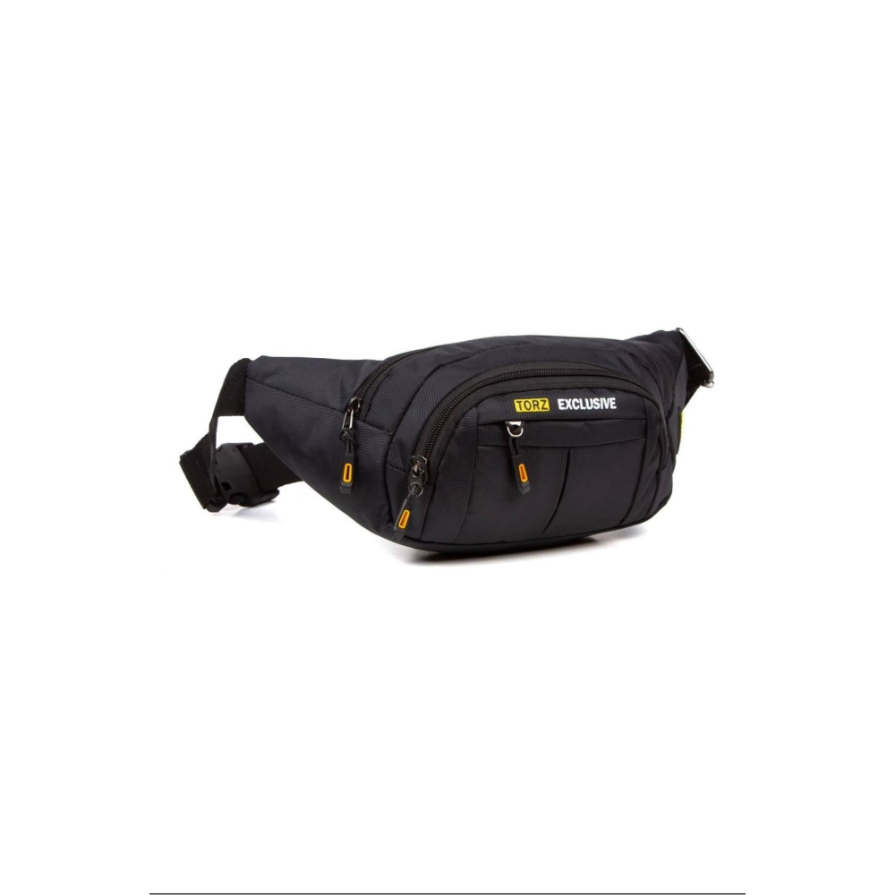 Torz Erkek Bel Çantası Çapraz Su Geçirmez Kumaş Göğüs Kulaklık Çıkışlı Çanta