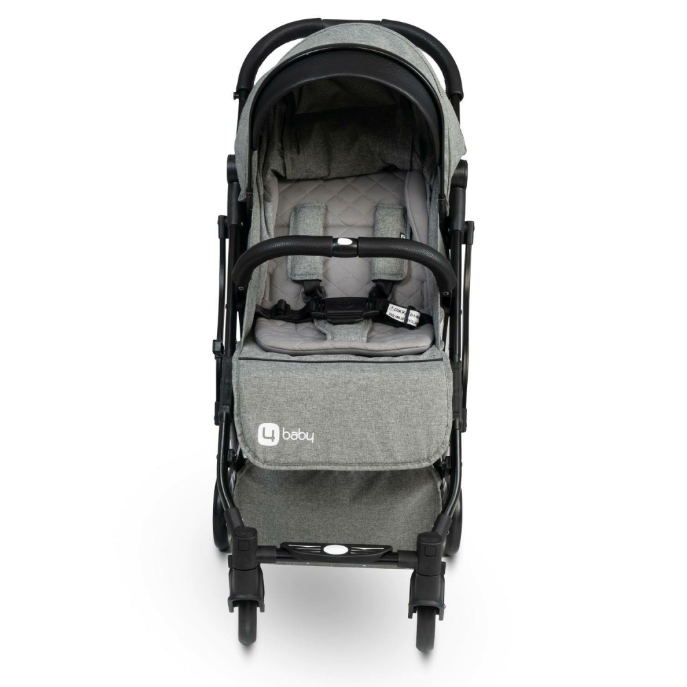 4 Baby Drone Siyah Kabin Bebek Arabası Puset Gri