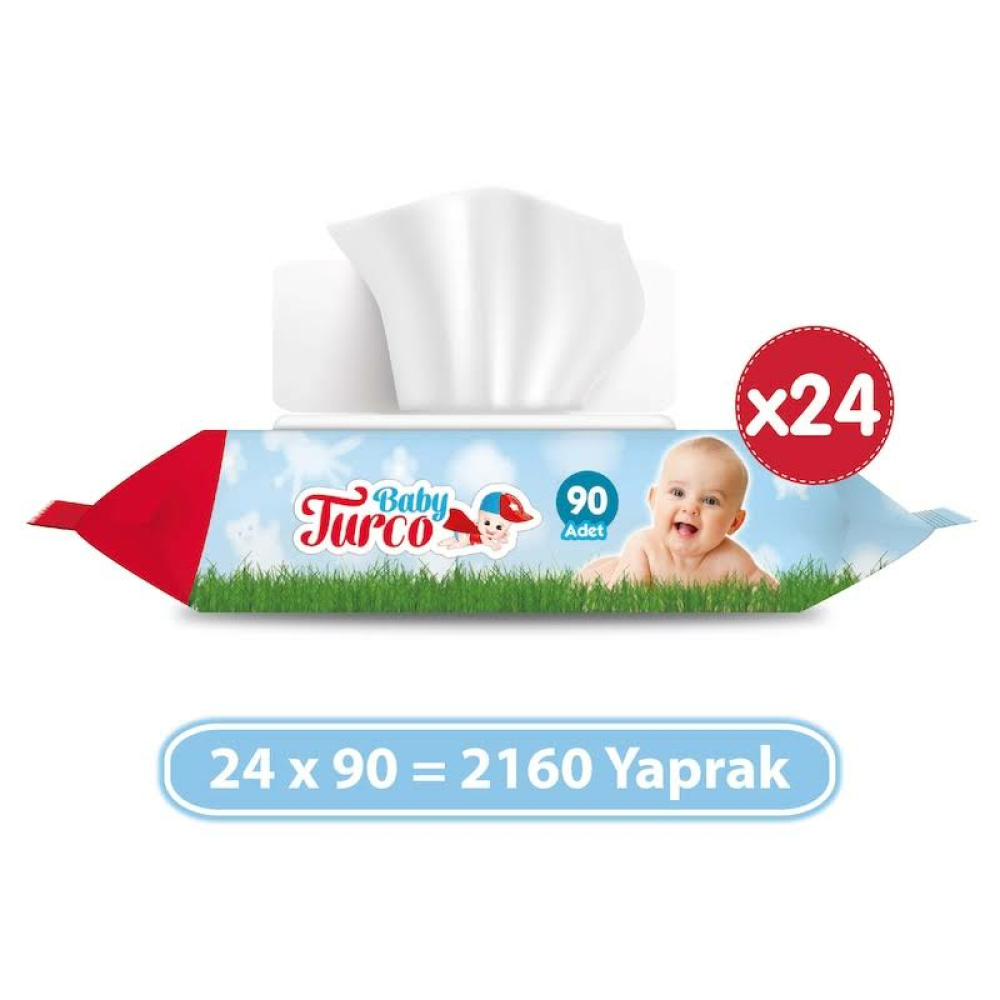 Baby Turco 2160 Yaprak Islak Havlu (24 x 90 Adet)