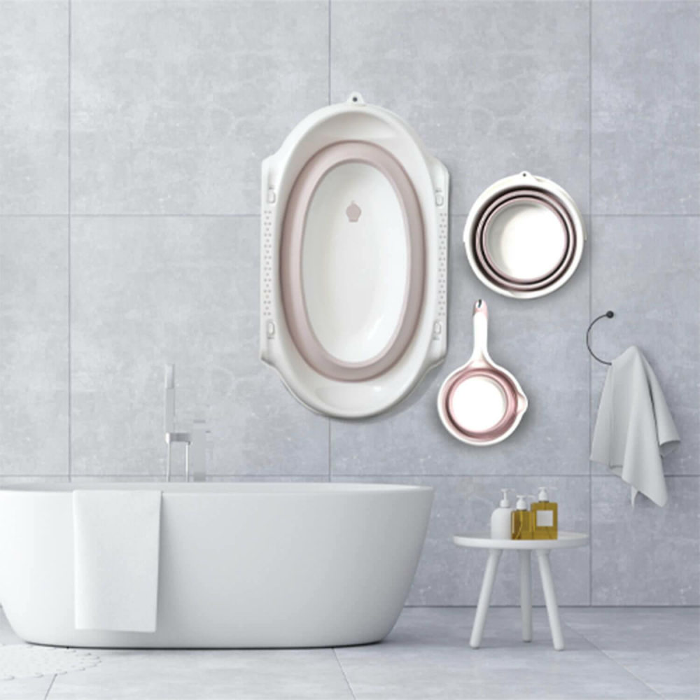 Babyjem Katlanır Banyo Seti 3lü - Gri