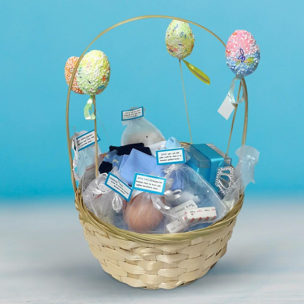 Kırk Uçurma Hoş Geldin Bebek Hediye Sepeti