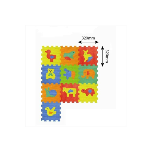 Baby &toys Eva Hayvanlar 10 Parça Puzzle Oyun Matı