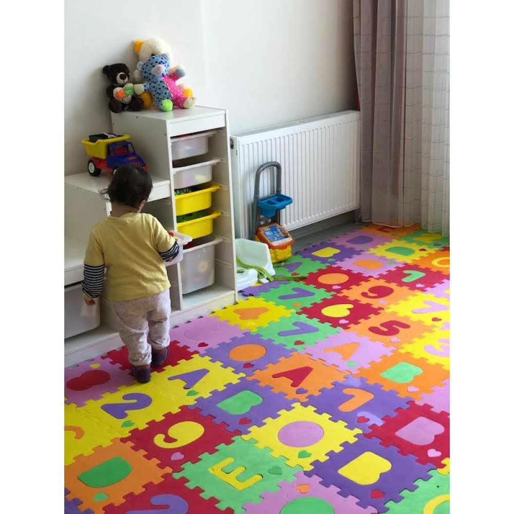 Eva Foam Sayılı Harfli Oyun Halısı 9 Parça