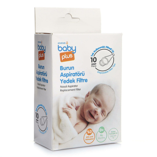 baby plus Bebek Burun Aspiratörü Yedek Filtre 10 adet
