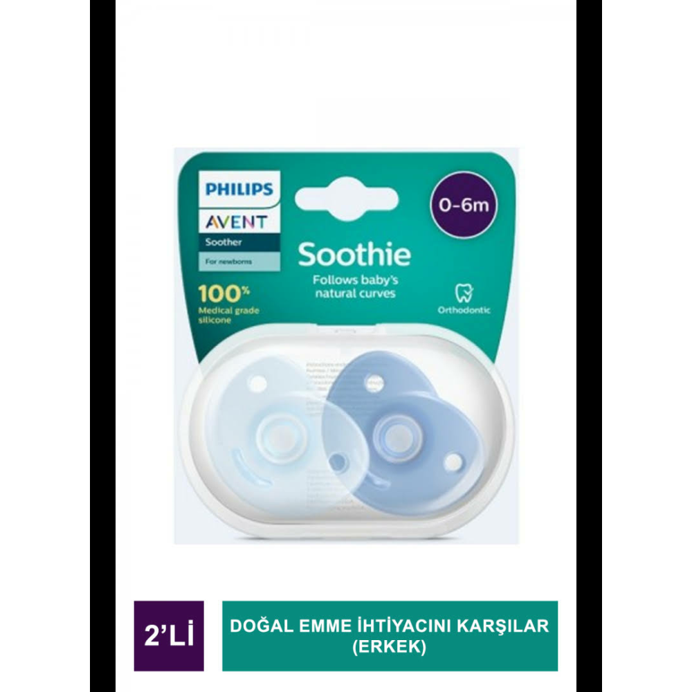 Philips Avent Soothie Emzik 0-6 Ay Erkek