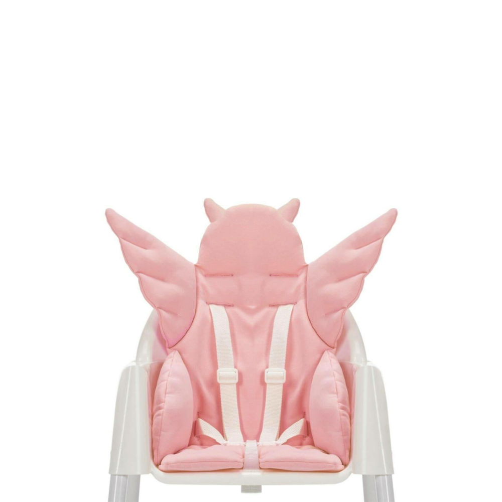 Timburly Melek Kanatlı Pembe Çok Amaçlı Minder Puset Minderi Mama Sandalyesi Anne Yanı