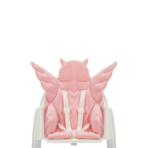 Timburly Melek Kanatlı Pembe Çok Amaçlı Minder Puset Minderi Mama Sandalyesi Anne Yanı