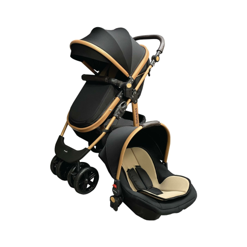 bebegold Classic Black Travel Sistem Bebek Arabası