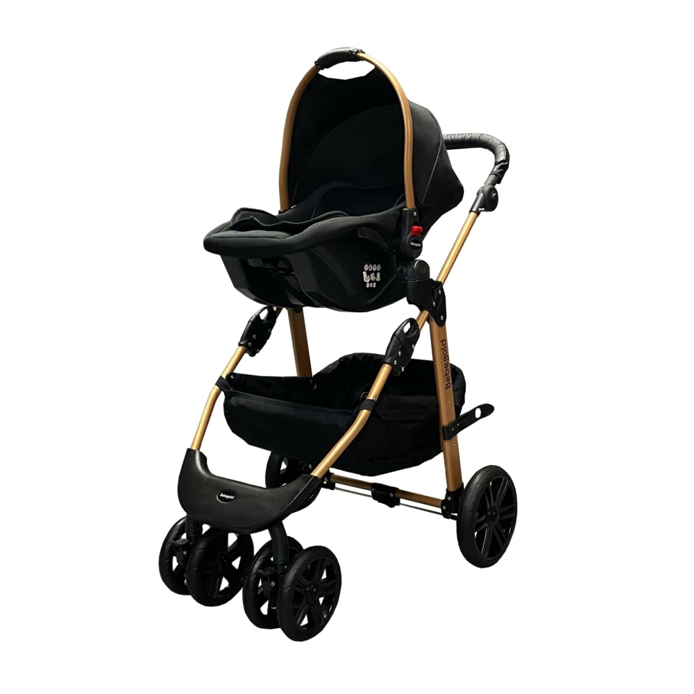 bebegold Classic Black Travel Sistem Bebek Arabası