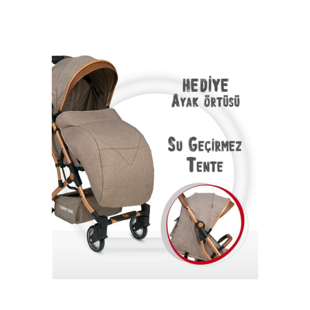 Tommybaby Golf Kabin Bebek Arabası Gold Kabin Boy