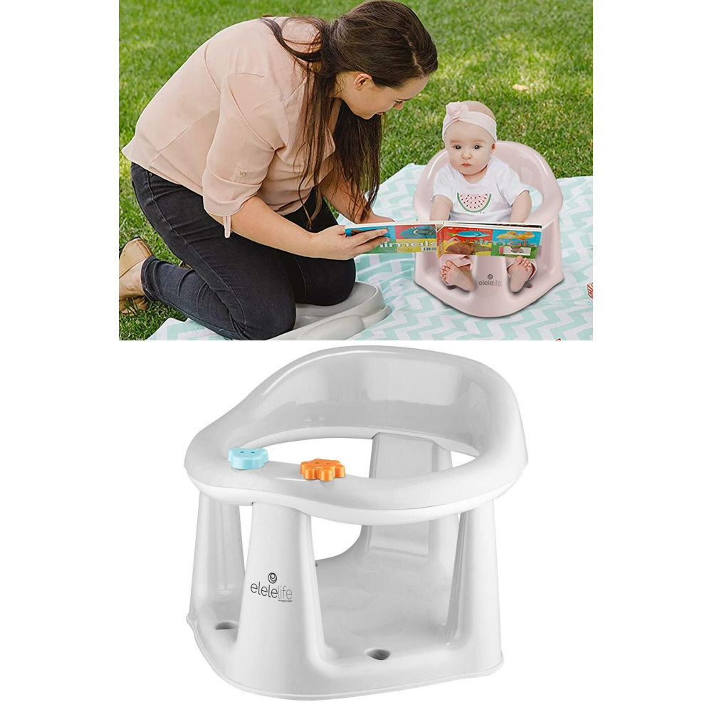 Elelelife 2in1 Vakum Bebek Banyo Oturağı Ve Mama Oturağı Gri