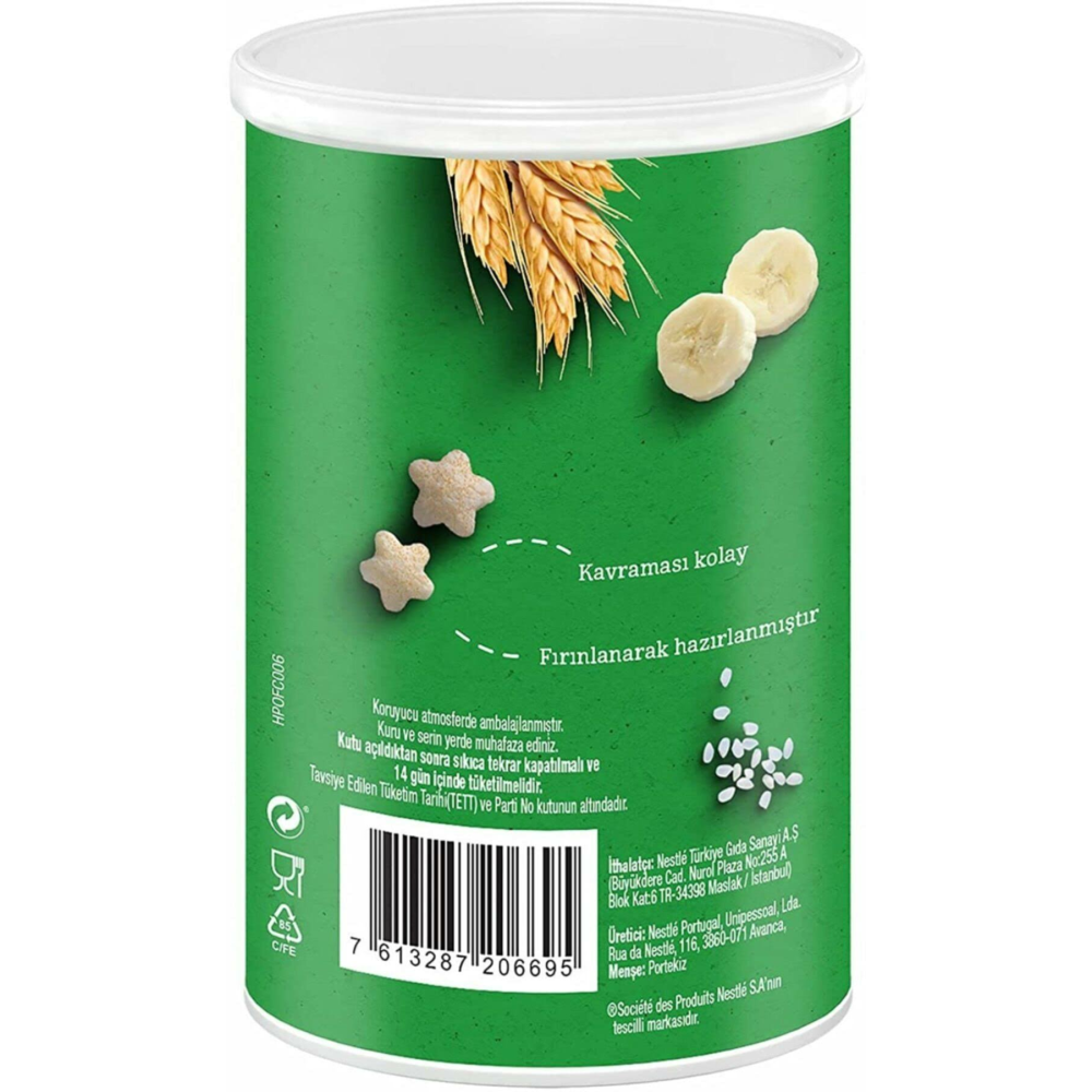 Gerber Organik Pirinçli Buğdaylı Muzlu Bebek Atıştırmalığı 35 G