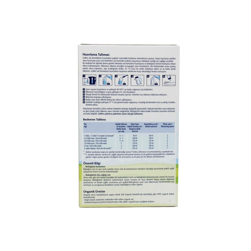 HIPP 1 ORGANİK BEBEK SÜTÜ 300 GR
