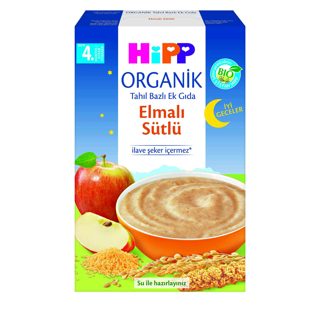 Hipp Organik Iyi Geceler Sütlü Elmalı 250 Gr