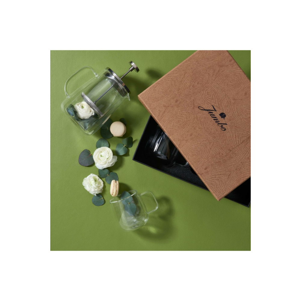 Jumbo Glory 2 Li Double Wall Çift Cidarlı Kulplu Küçük Bardak 250 Ml