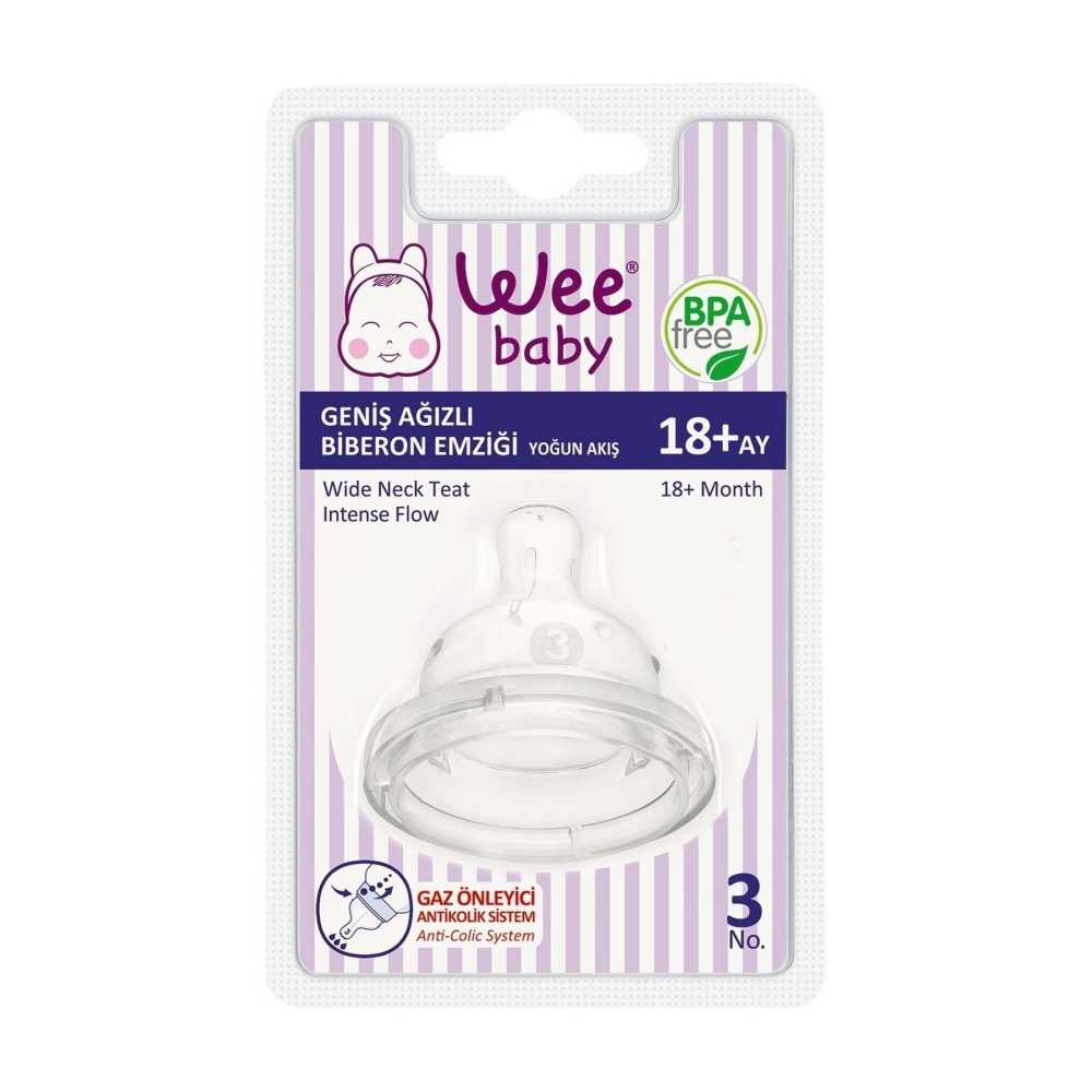 Wee Baby 853 Geniş Ağızlı Biberon Emziği No:2