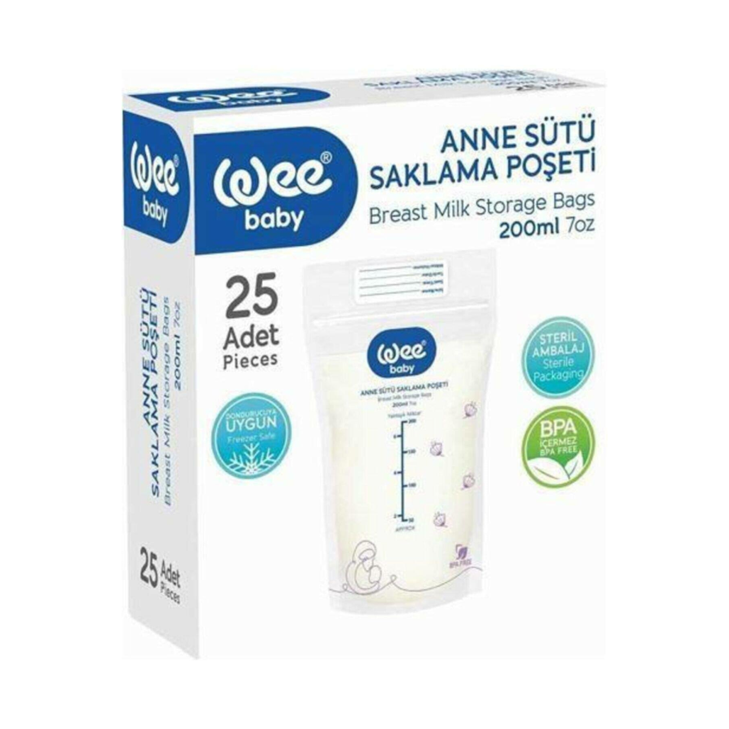 Wee Baby 889 Anne Sütü Saklama Poşeti