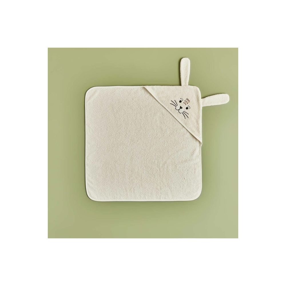 Bella Maison %100 Pamuk Rabbit Kundak Havlu Ekru (75X75 CM)