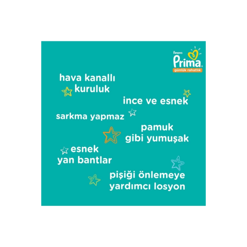 Prima Bebek Bezi Günlük Rahatlık 4 Beden 108 Adet Fırsat Paketi 27X4
