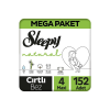 Sleepy Natural Bebek Bezi 4 Numara Maxi Mega Paket 152 Adet