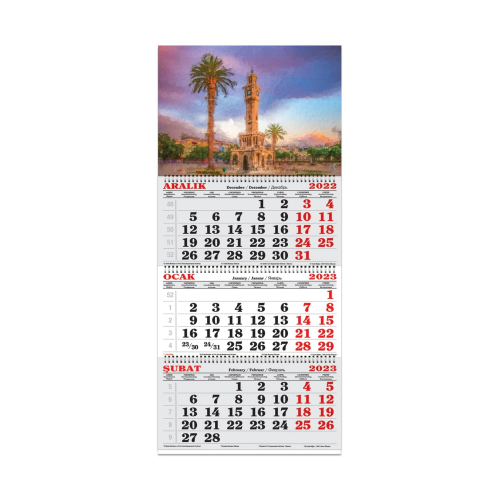 KESKİN COLOR 2023 3 Aylık Jumbo Denizci Takvimi - Izmir