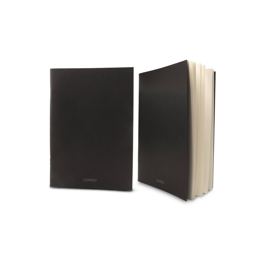 LONDO Büyük Boy Hakiki Deri Kilitli Organizer Not Defteri