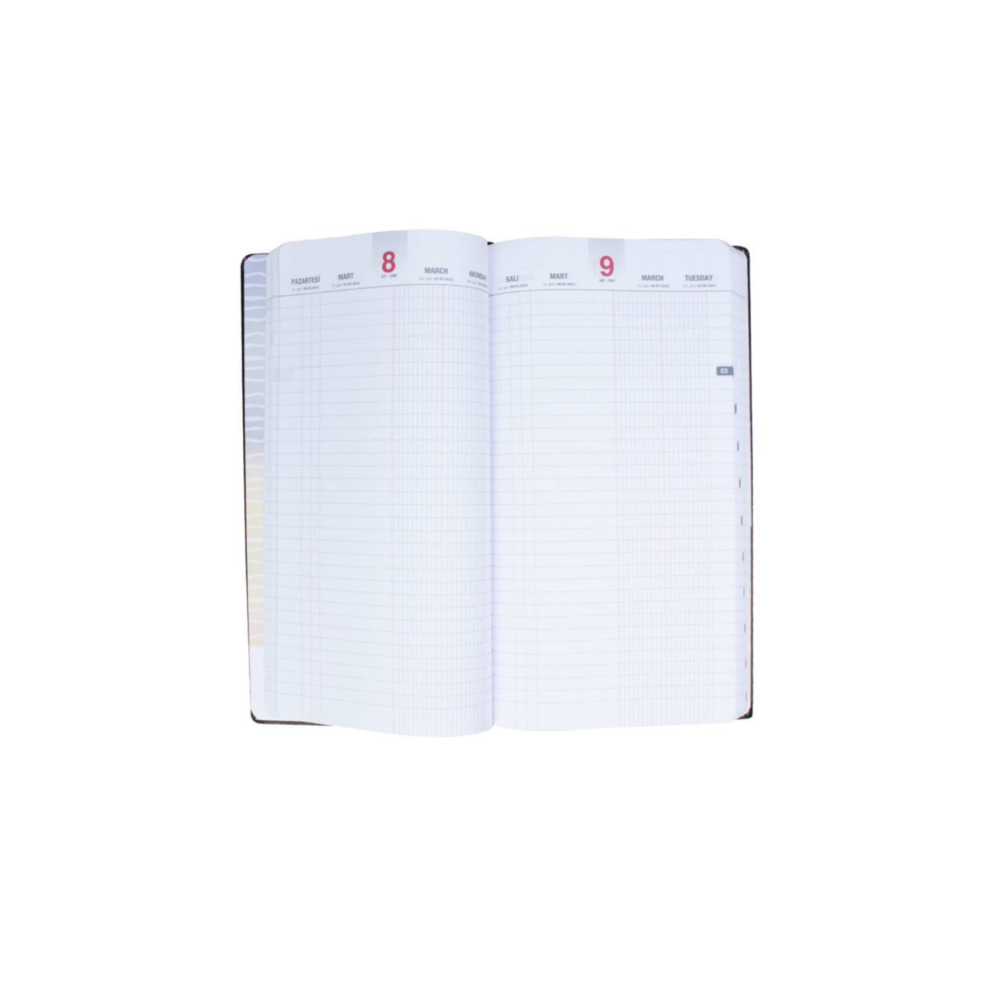 Gıpta 118-Tck 17x33 Kasa Ajandası