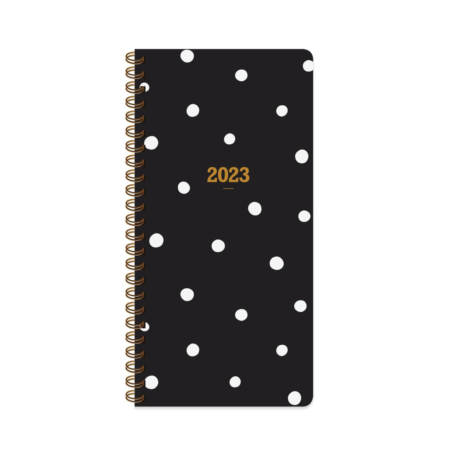 KESKİN COLOR 2023 8x16 Haftalık Cep Ajandası - Siyah Puantiye