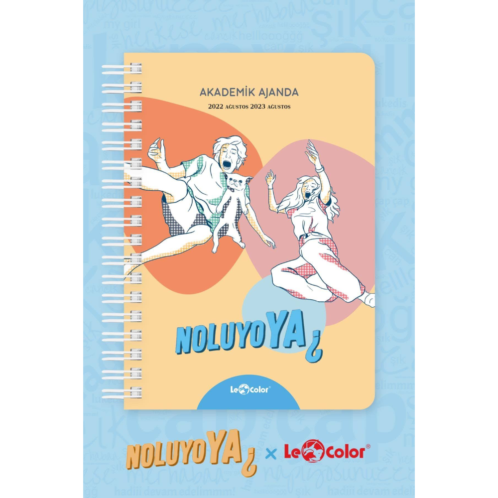 Le Color Noluyo Ya? Akademik Ajanda 17X24 Spiralli 22/23 Bej