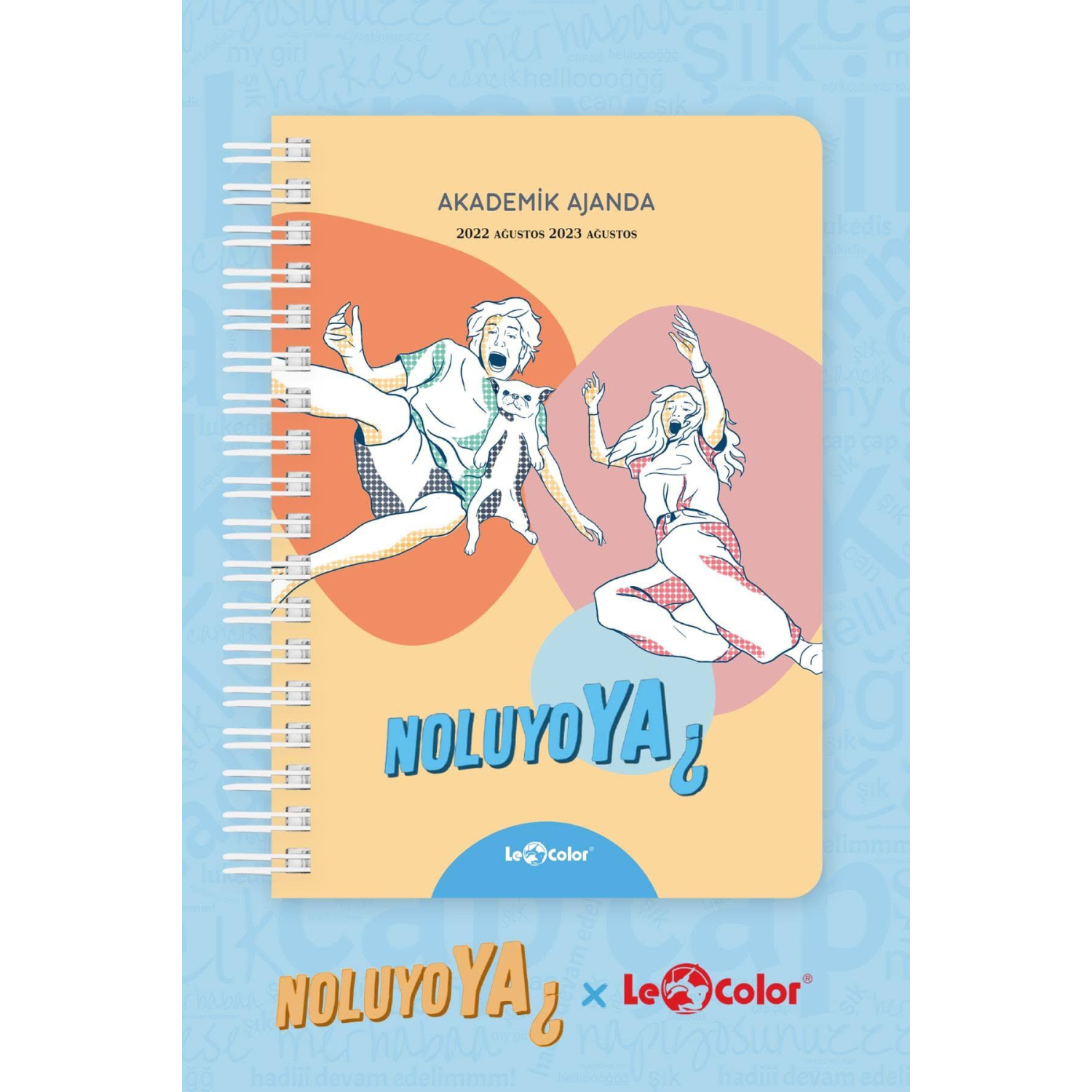 Le Color Noluyo Ya? Akademik Ajanda 17X24 Spiralli 22/23 Bej