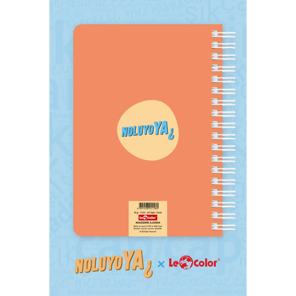 Le Color Noluyo Ya? Akademik Ajanda 17X24 Spiralli 22/23 Bej