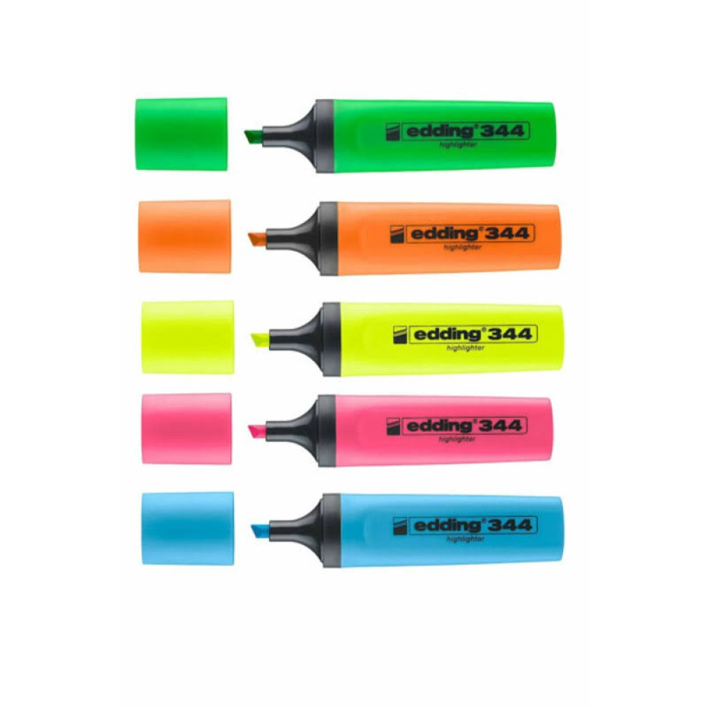 Edding 344 5 Renk Fosforlu Kalem