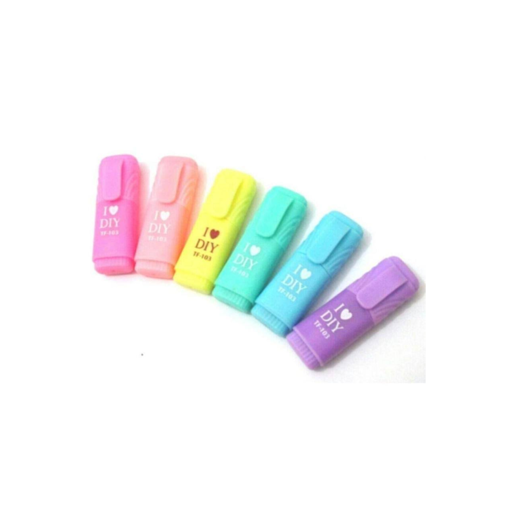 Fosforlu Mini Kalem 6'lı