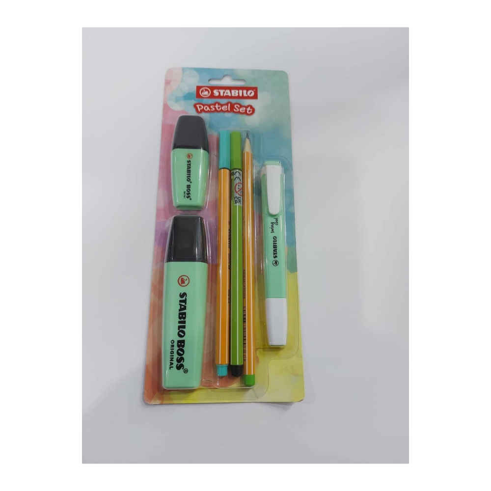 Stabilo Tek Renk Pastel Set 6'lı Yeşil 70/116-6