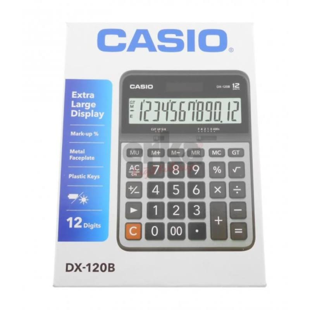 Casio Dx-120b 12 Hane Hesap Makinesi