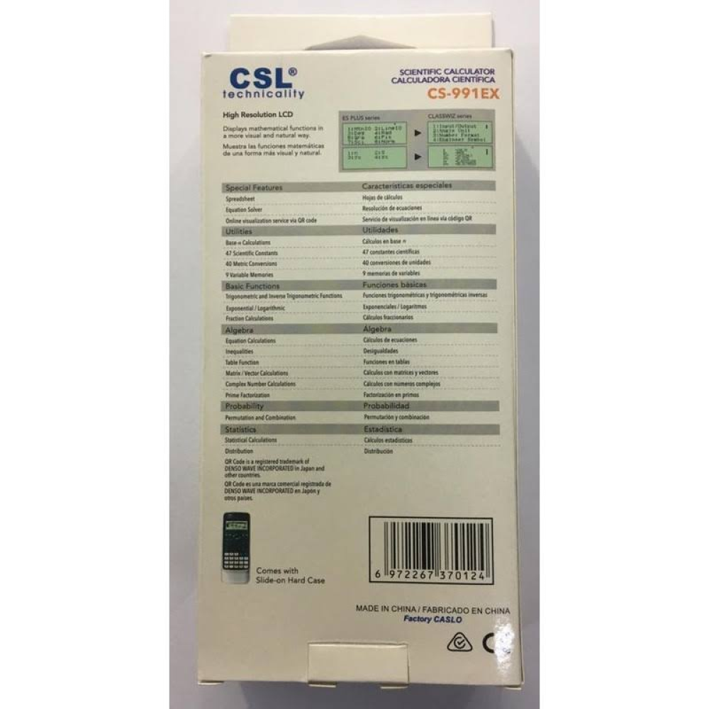 CSL CS-991EX FONKSİYONEL HESAP MAKİNESİ